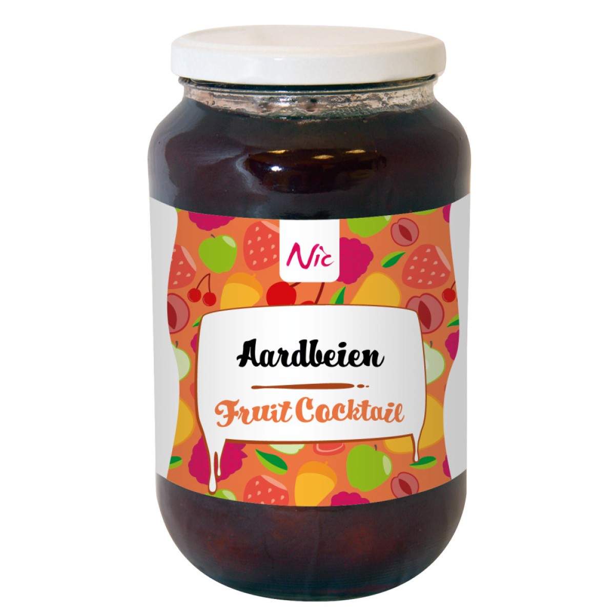 Nic Aardbeien Fruit Cocktail 1,15kg