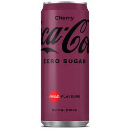 Coca ZERO CHERRY sleek blik tray  24x 33cl