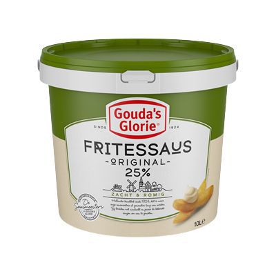 Gouda‘s Glorie Fritessaus 25% Groen emmer 10L