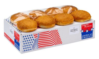 Real American hamburgerbroodje sesam 86g. 