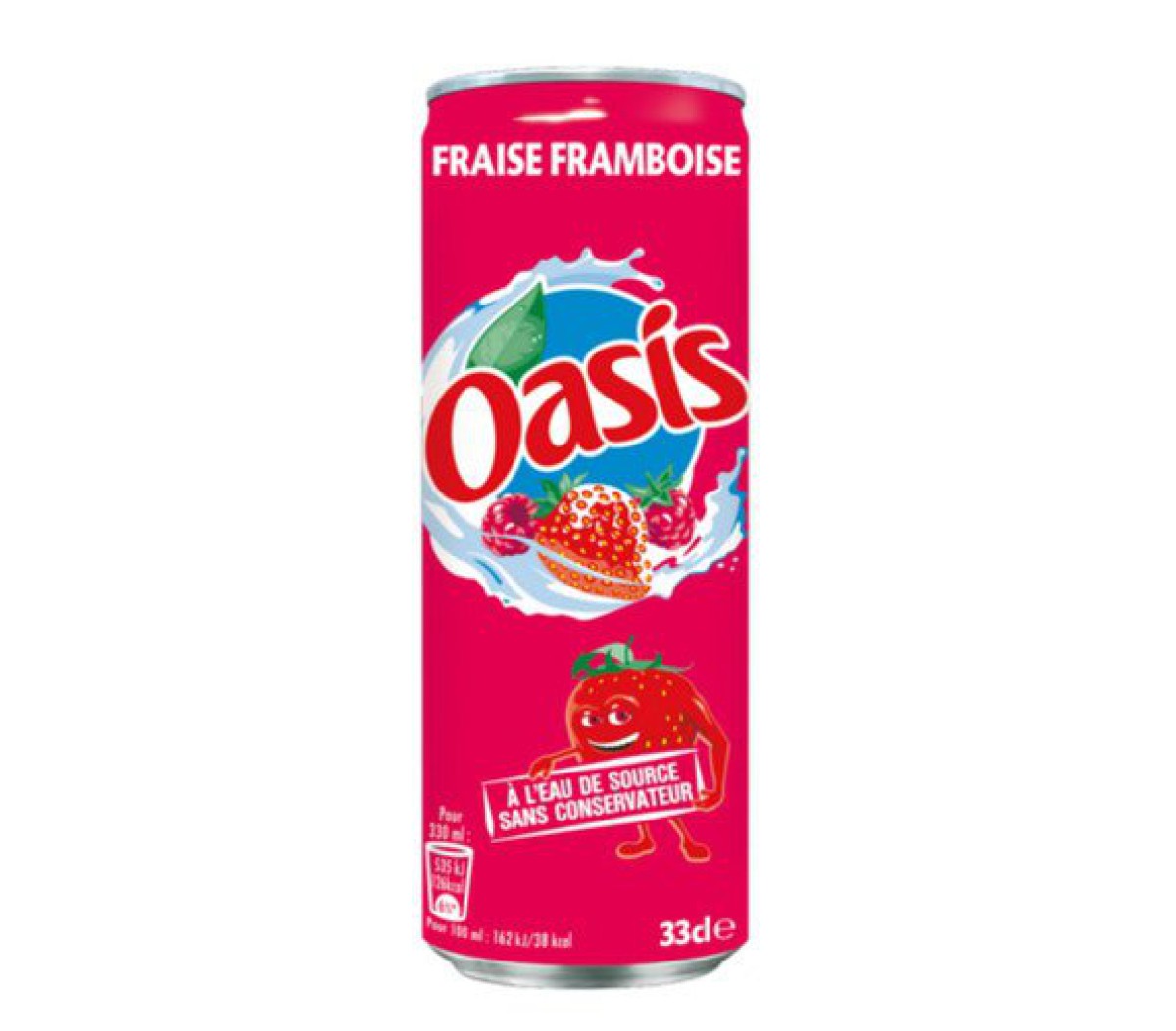 Oasis Aardbei-Framboos 4x6x0, 33cl