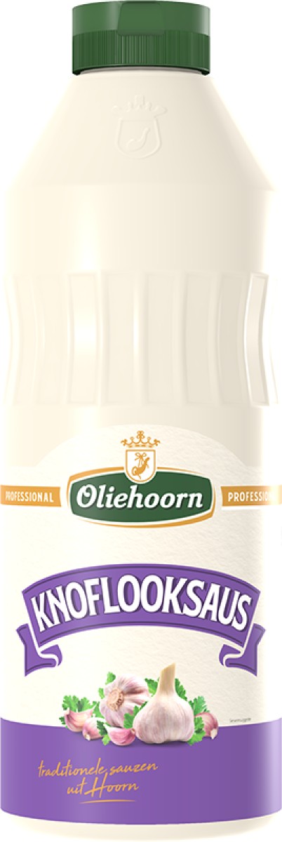 Oliehoorn Knoflooksaus knijpfles 900ml