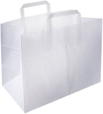 Papierdraag tas 26x17x26cm  MIDDEL (250st)